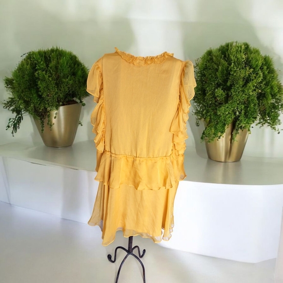 Yellow Ruffled Dress - Picture 2 of 3